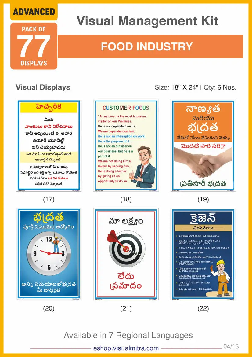 Advanced Kit - Food Industry Visual Management Kit