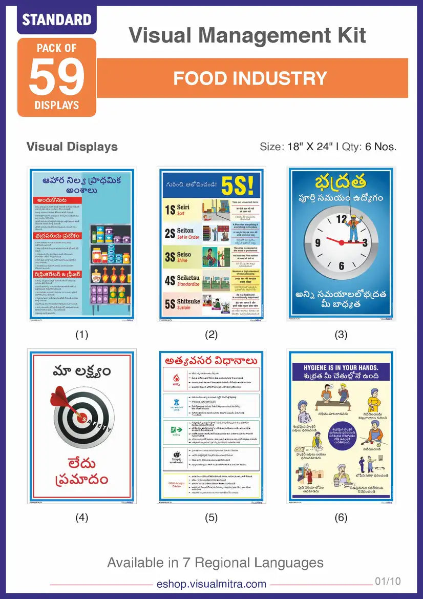 Standard Kit- Food Industry Visual Management Kit