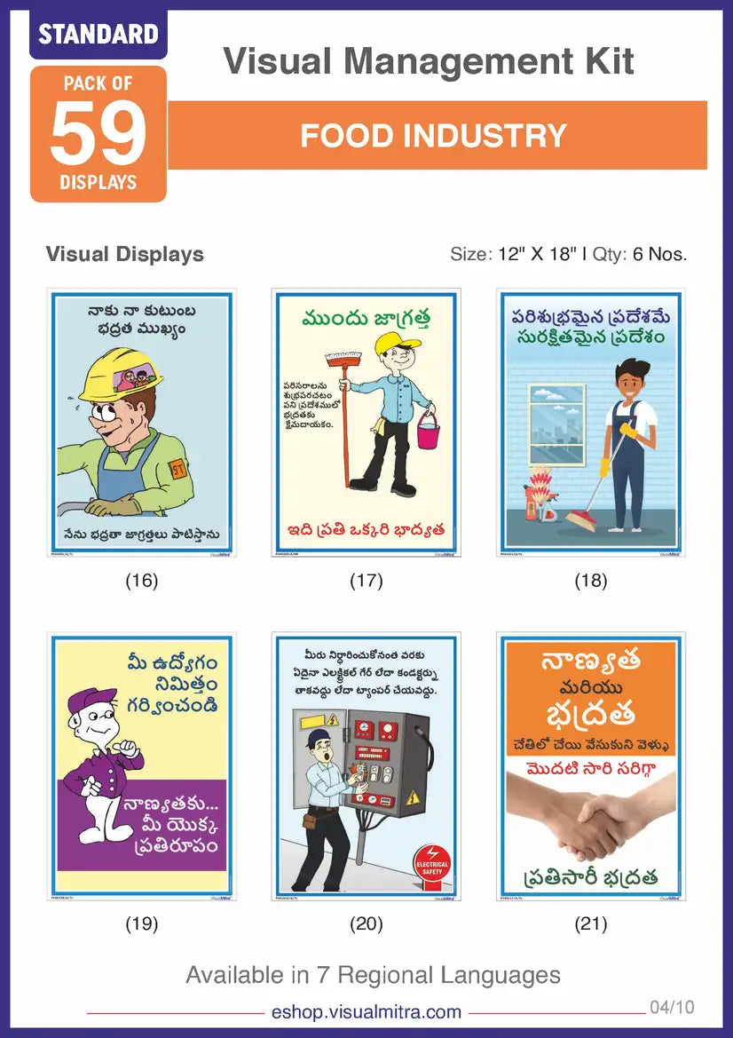 Standard Kit- Food Industry Visual Management Kit
