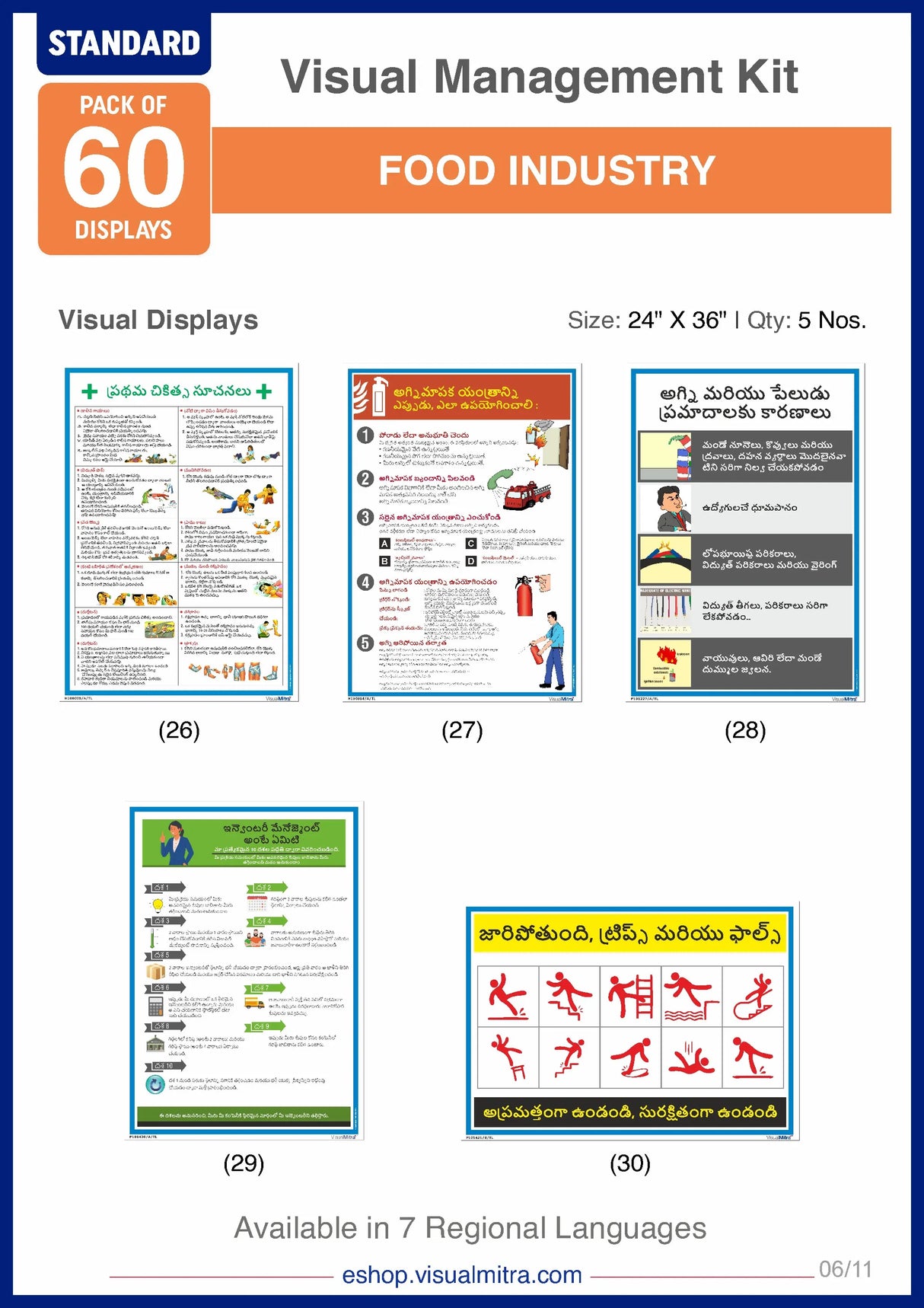 Standard Kit- Food Industry Visual Management Kit