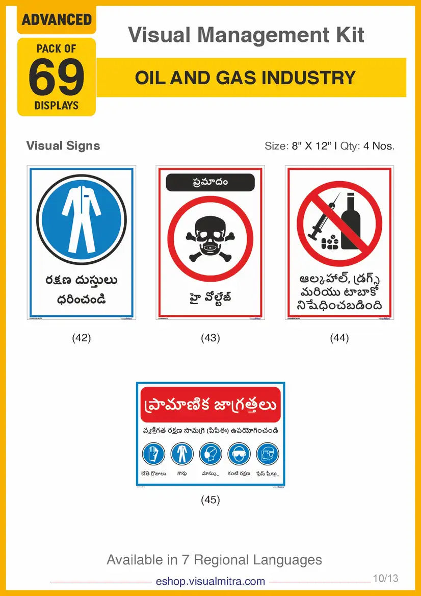Advanced Kit - Oil & Gas Industry Visual Management Kit
