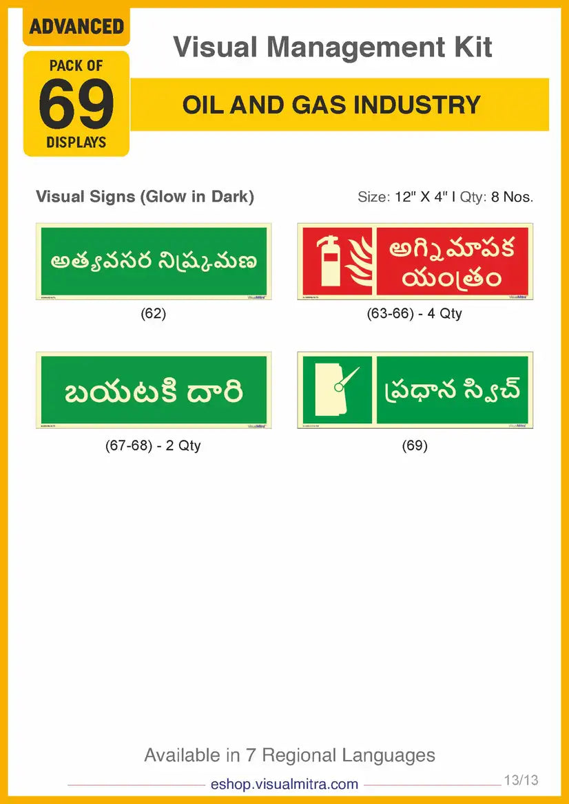 Advanced Kit - Oil & Gas Industry Visual Management Kit
