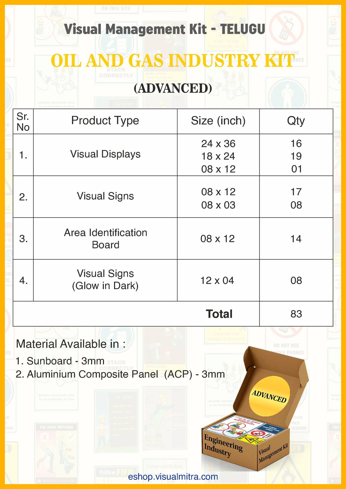 Advanced Kit - Oil & Gas Industry Visual Management Kit