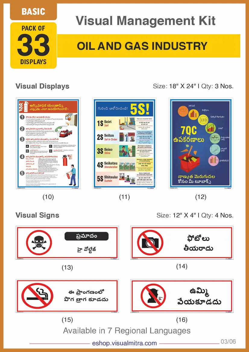 Basic Kit - Oil & Gas Industry Visual Management Kit
