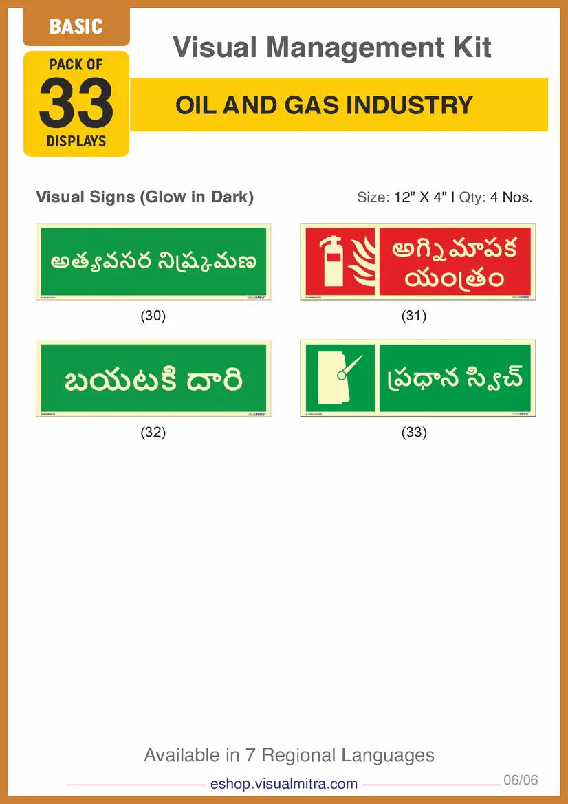 Basic Kit - Oil & Gas Industry Visual Management Kit