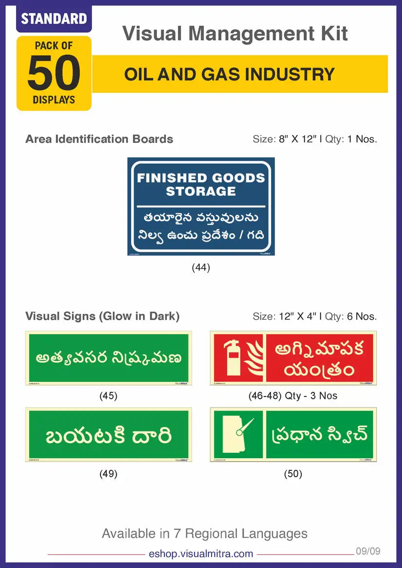 Standard Kit - Oil & Gas Industry Visual Management Kit