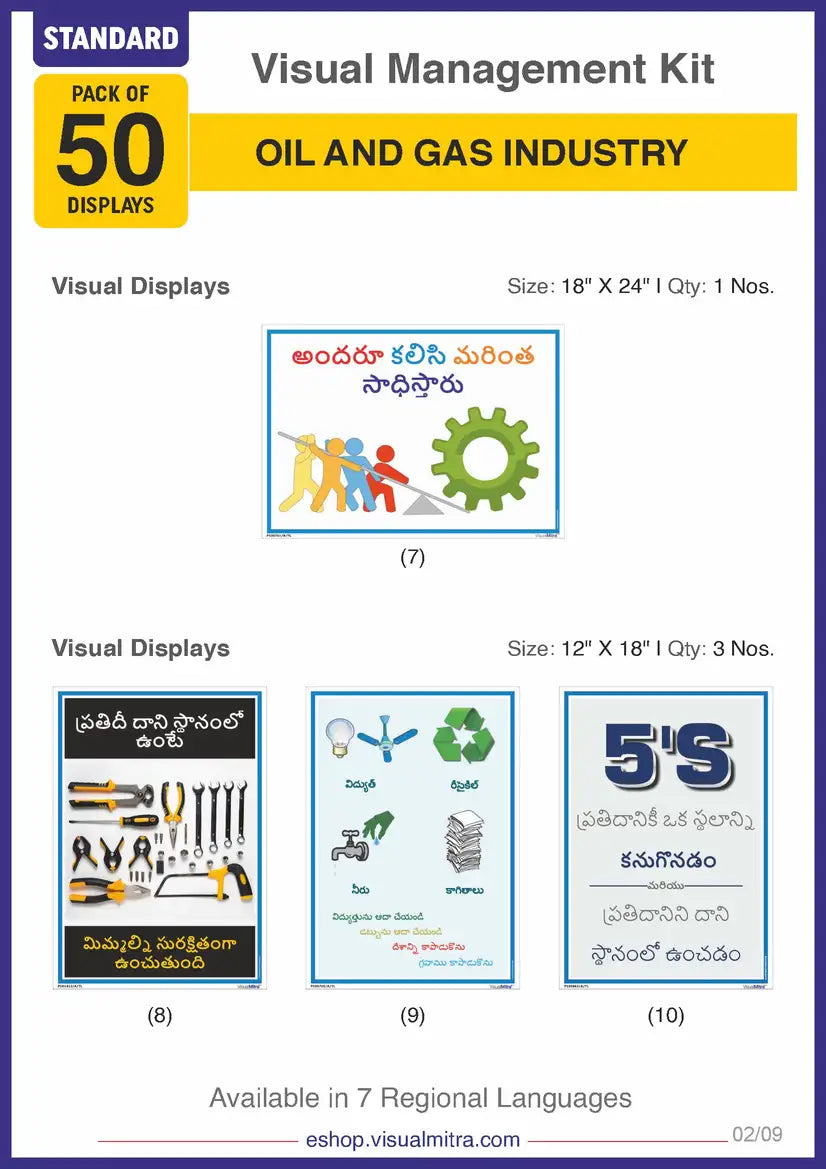 Standard Kit - Oil & Gas Industry Visual Management Kit