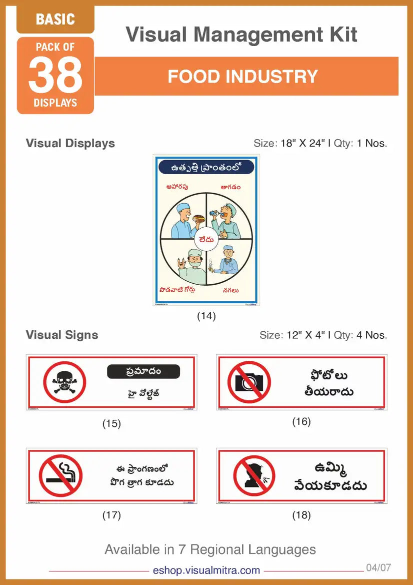 Basic Kit- Food Industry Visual Management Kit
