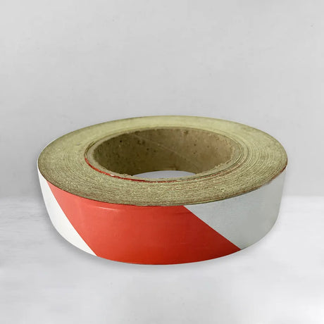 Silver & Red Zebra Radium Tape