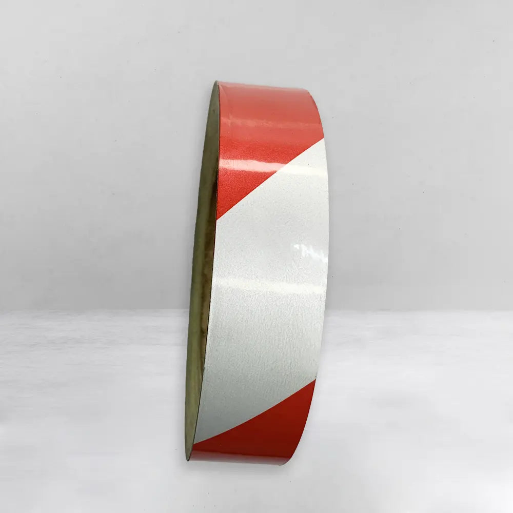 Silver & Red Zebra Radium Tape