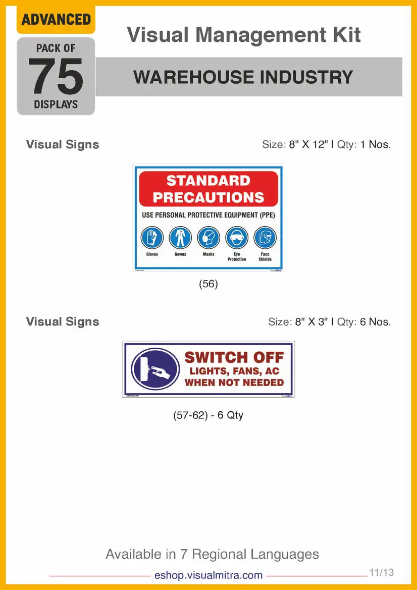 Advanced Kit - Warehouse Industry Visual Management Kit