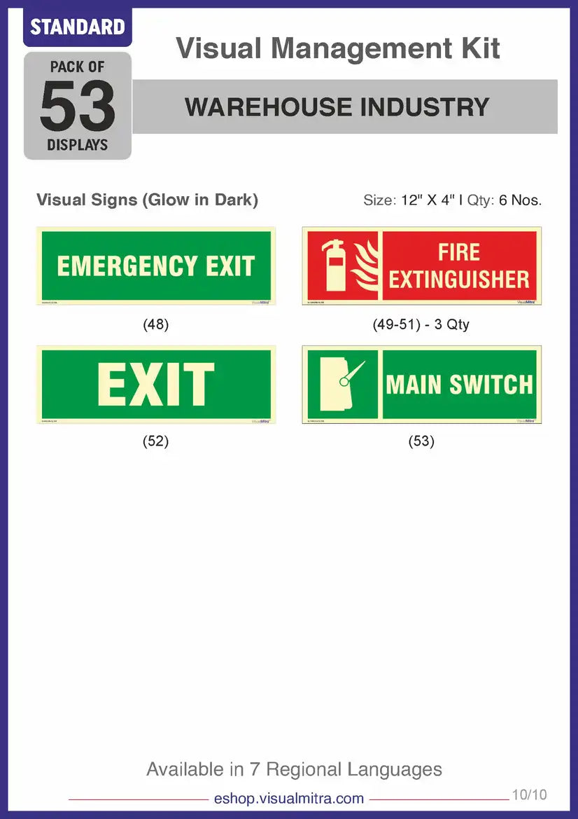Standard Kit - Warehouse Industry Visual Management Kit
