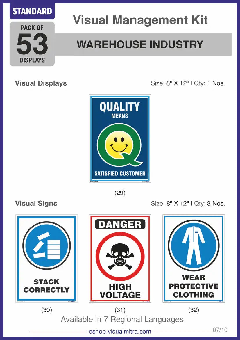 Standard Kit - Warehouse Industry Visual Management Kit