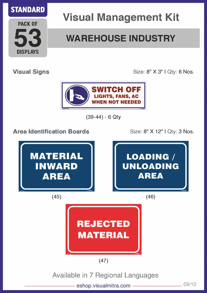 Standard Kit - Warehouse Industry Visual Management Kit