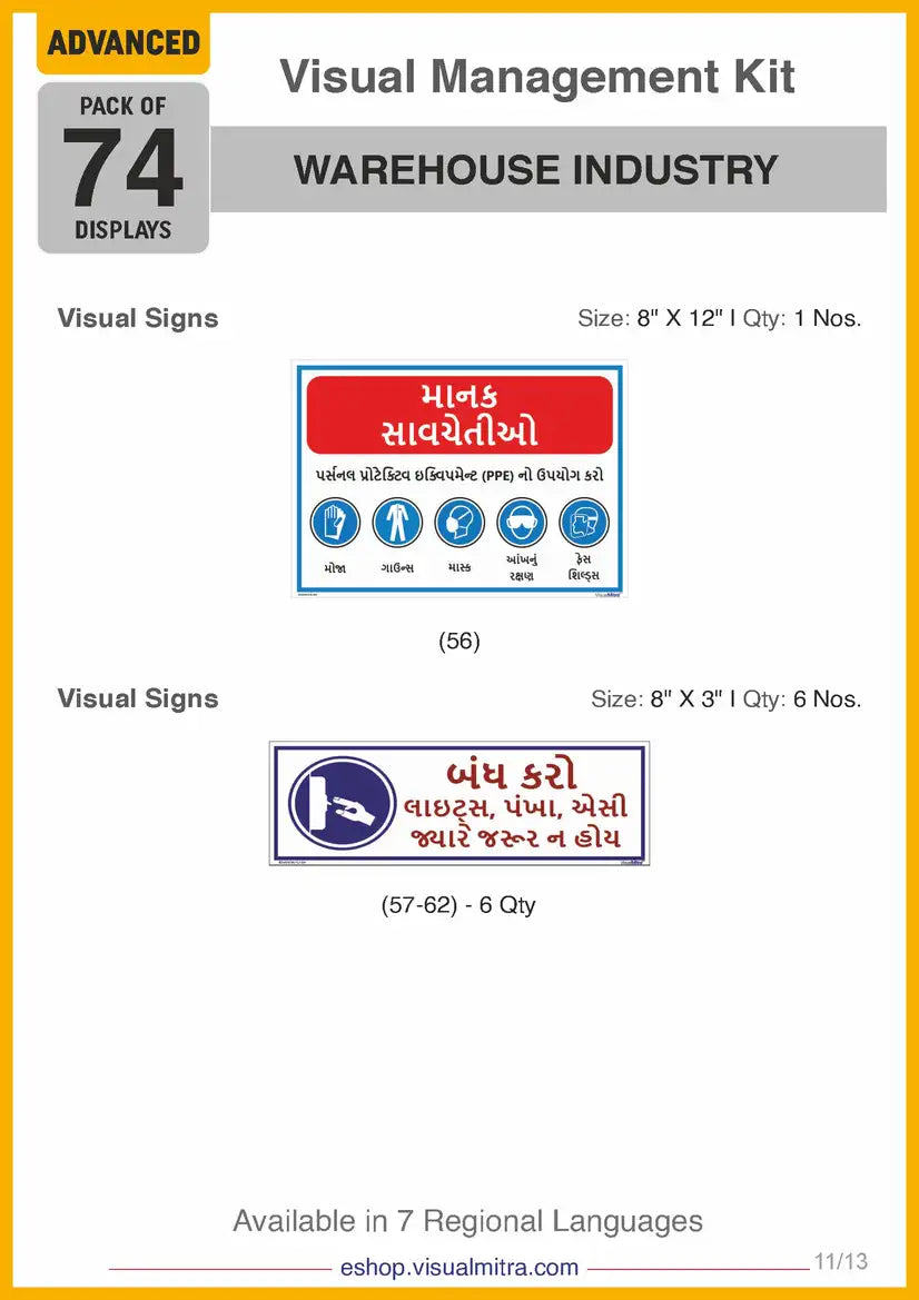 Advanced Kit - Warehouse Industry Visual Management Kit