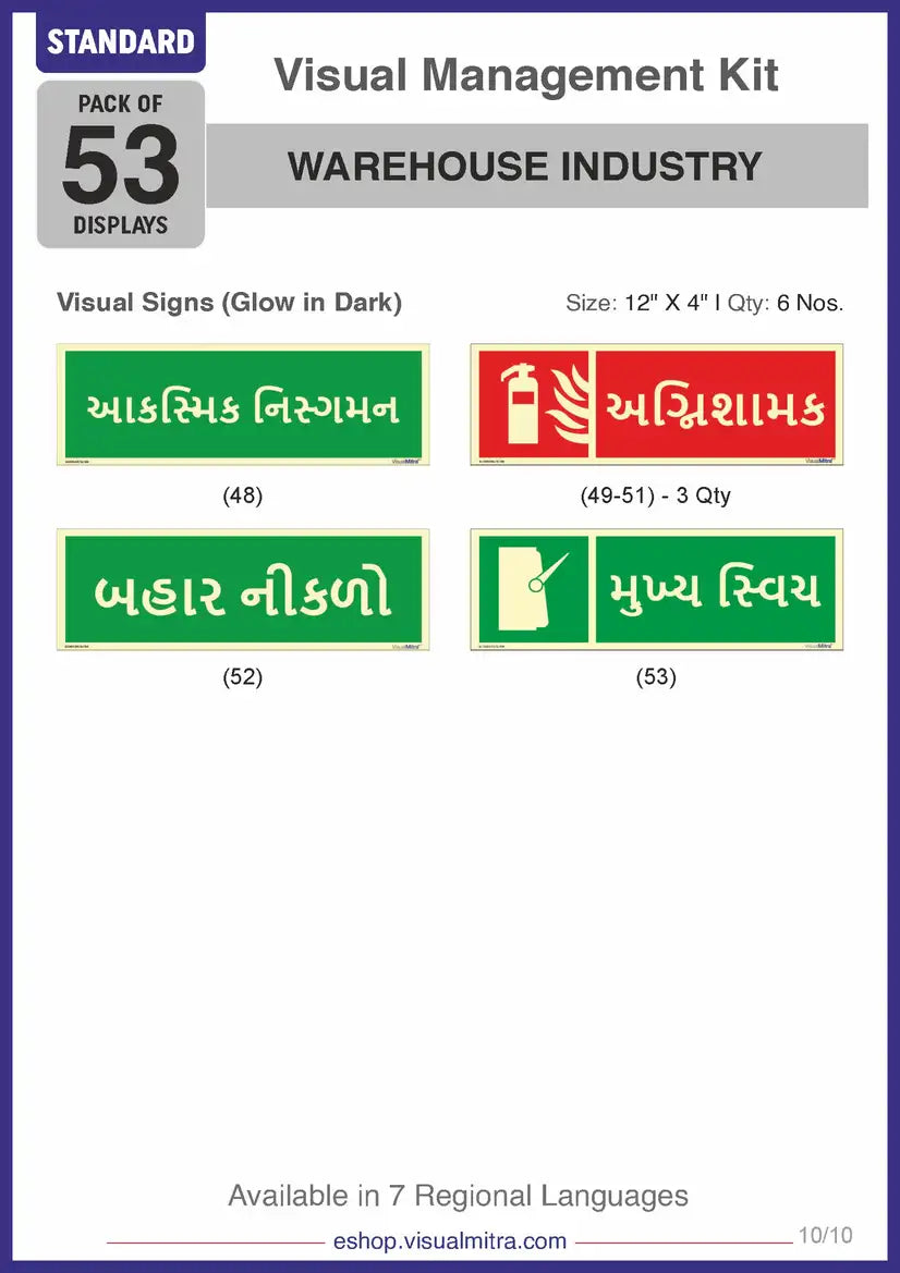 Standard Kit - Warehouse Industry Visual Management Kit