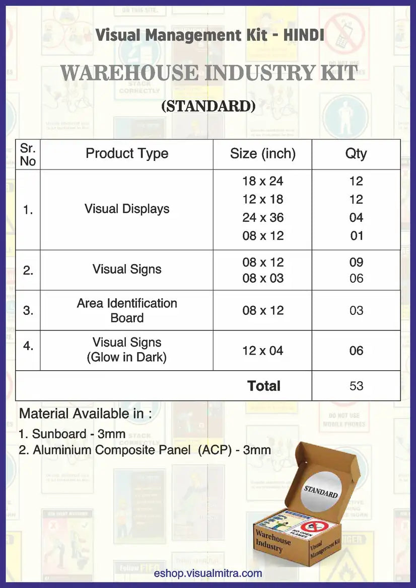 Standard Kit - Warehouse Industry Visual Management Kit