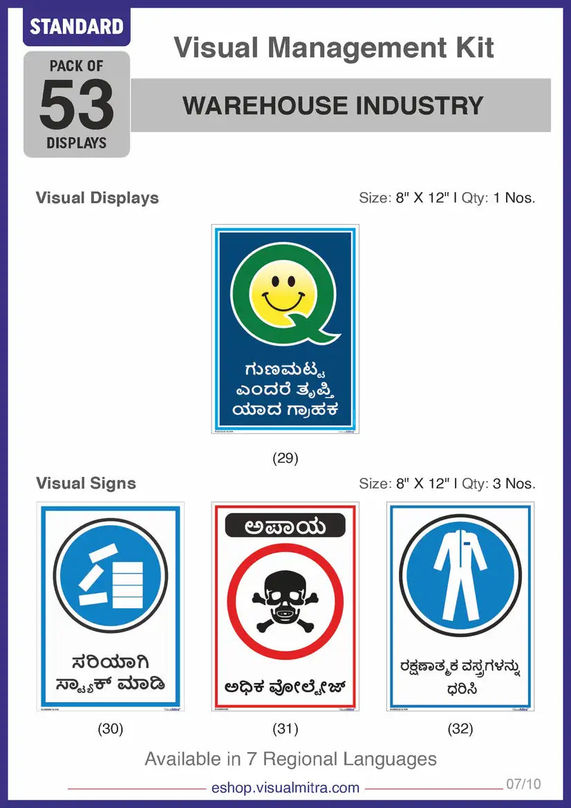 Standard Kit - Warehouse Industry Visual Management Kit