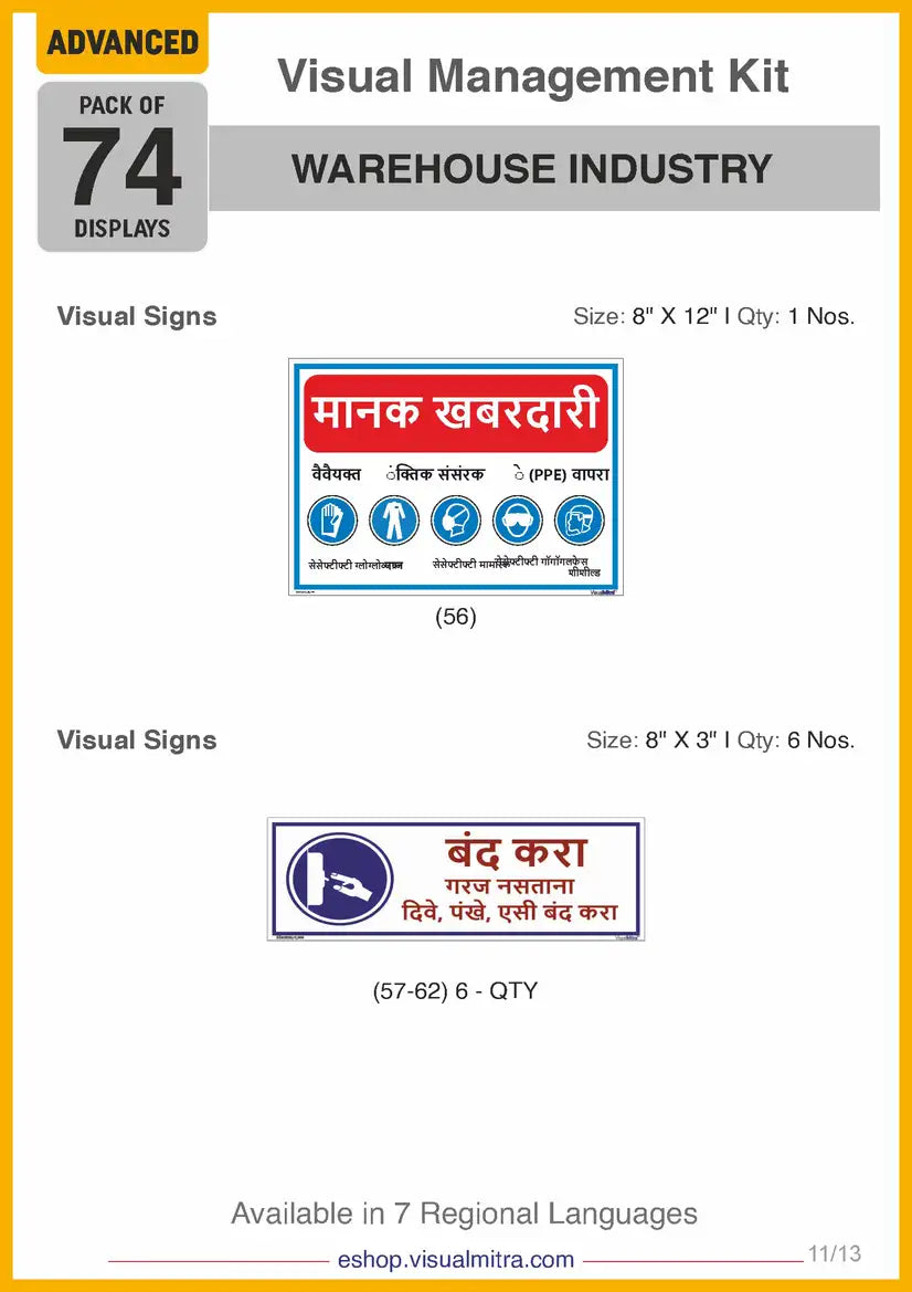 Advanced Kit - Warehouse Industry Visual Management Kit