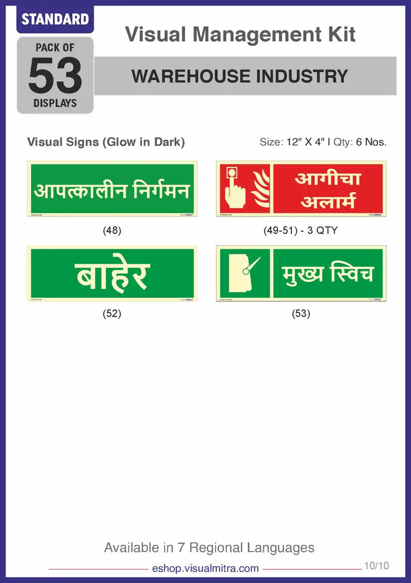 Standard Kit - Warehouse Industry Visual Management Kit