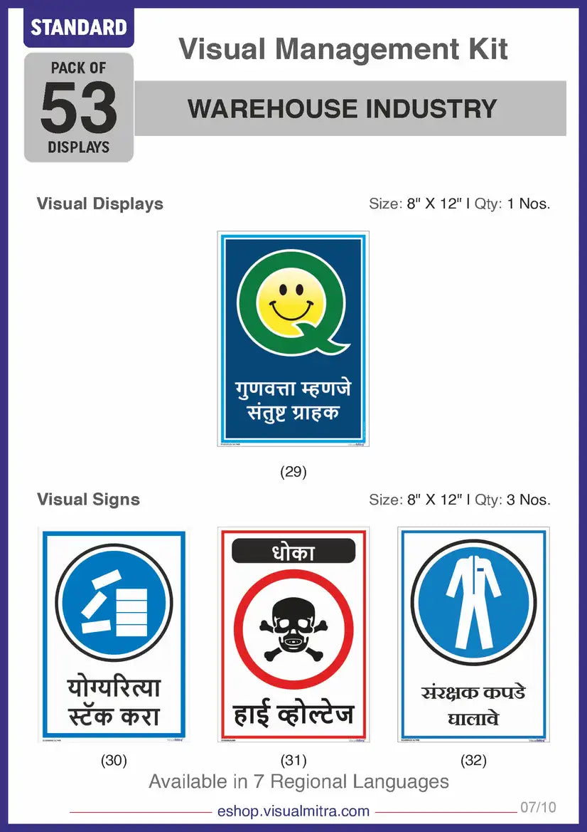 Standard Kit - Warehouse Industry Visual Management Kit