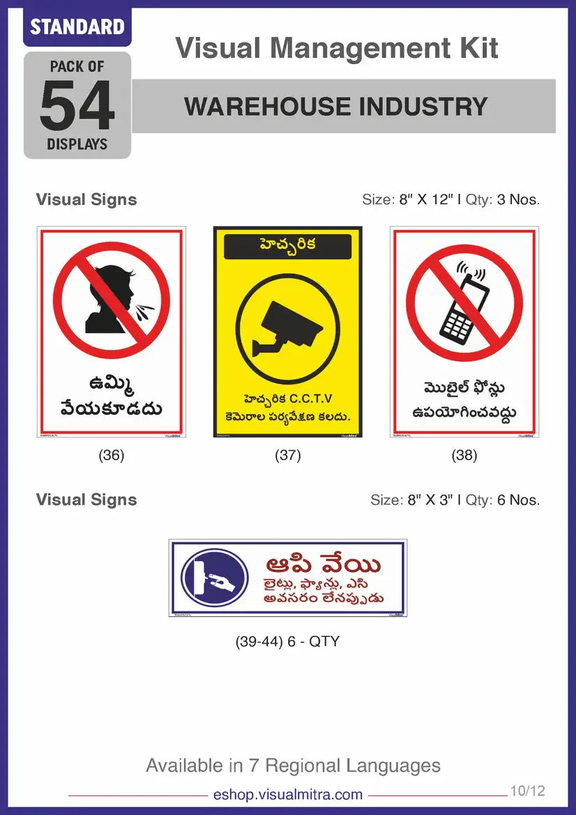 Standard Kit - Warehouse Industry Visual Management Kit