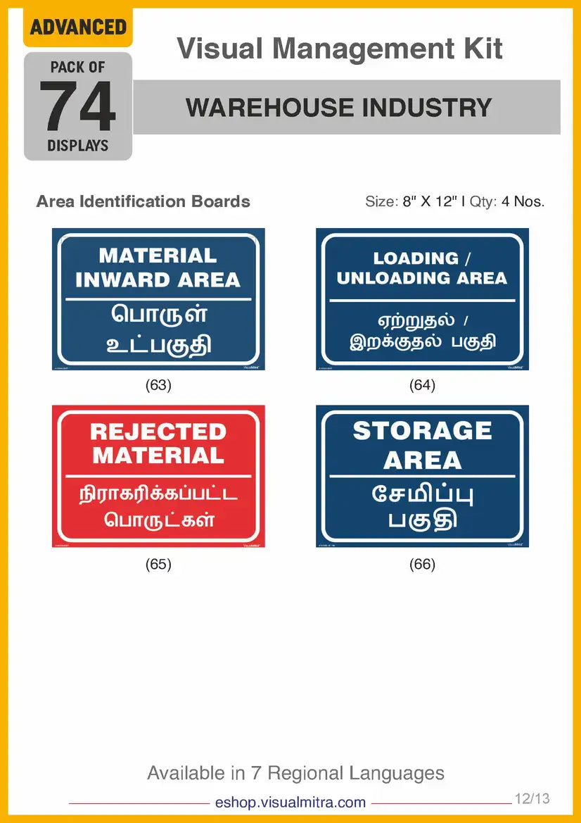 Advanced Kit - Warehouse Industry Visual Management Kit