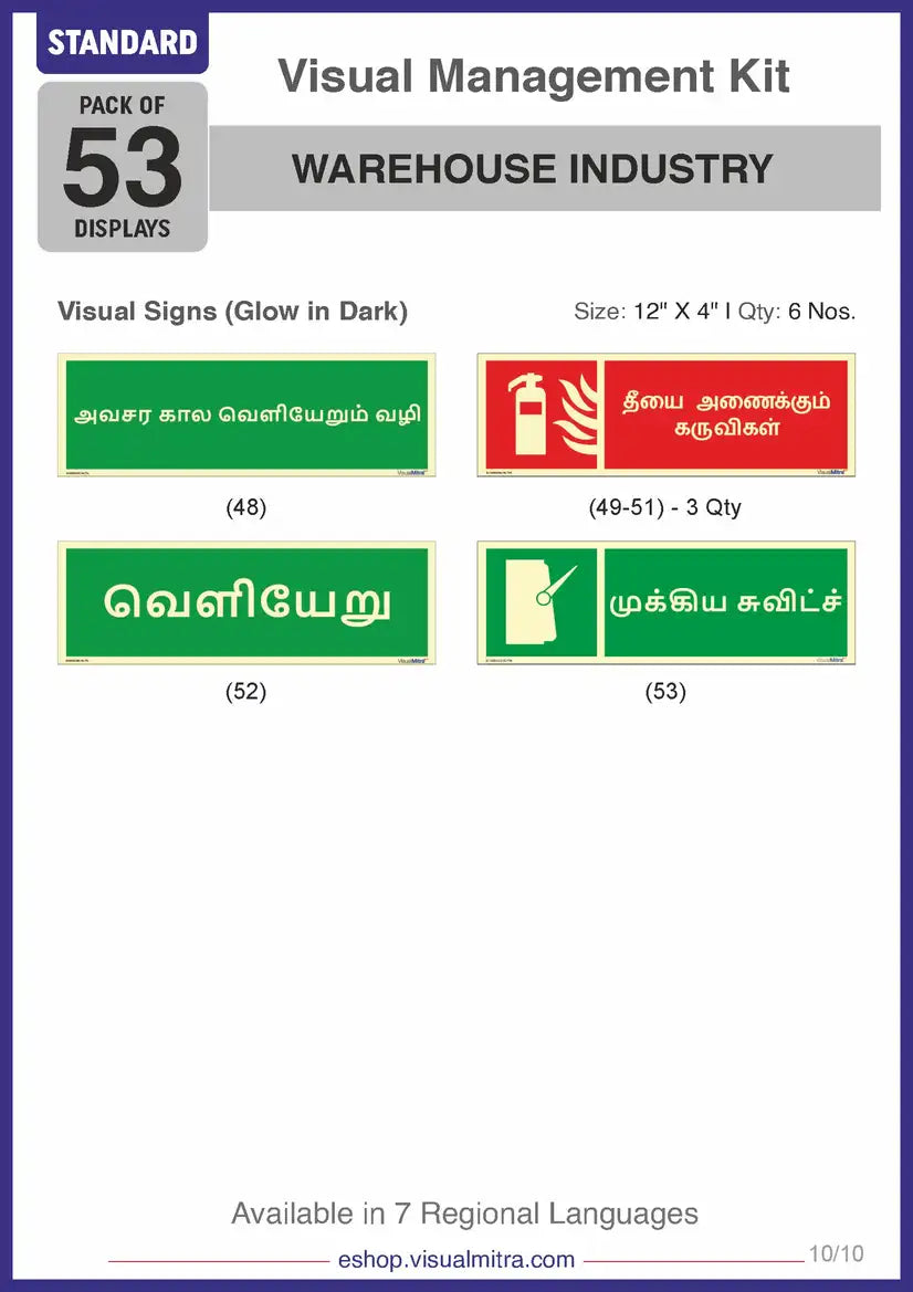 Standard Kit - Warehouse Industry Visual Management Kit