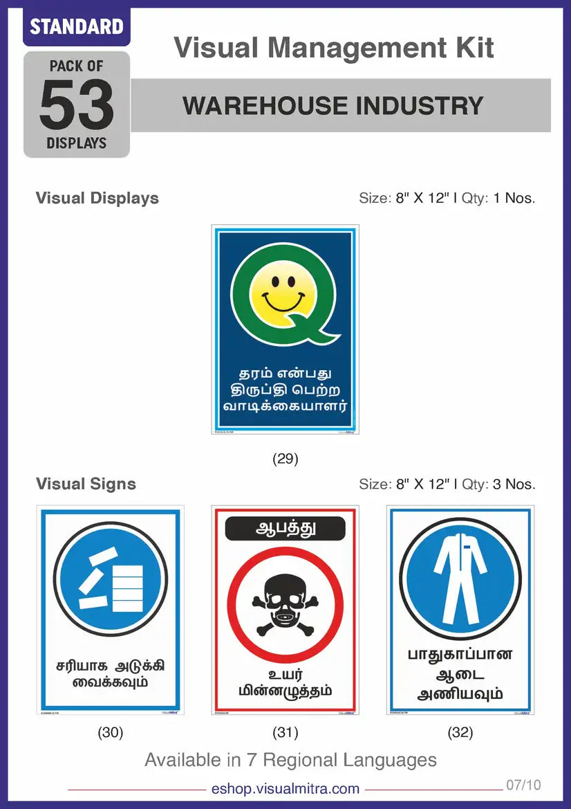 Standard Kit - Warehouse Industry Visual Management Kit