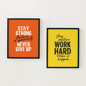 Unstoppable Spirit: Believe, Work Hard, Achieve - Inspirational Frames for Gifting