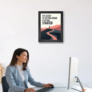 Quality in Action: Start, Create, and Leave Your Mark - Motivational Frames for Corporate Gifting