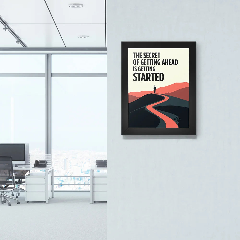 Quality in Action: Start, Create, and Leave Your Mark - Motivational Frames for Corporate Gifting