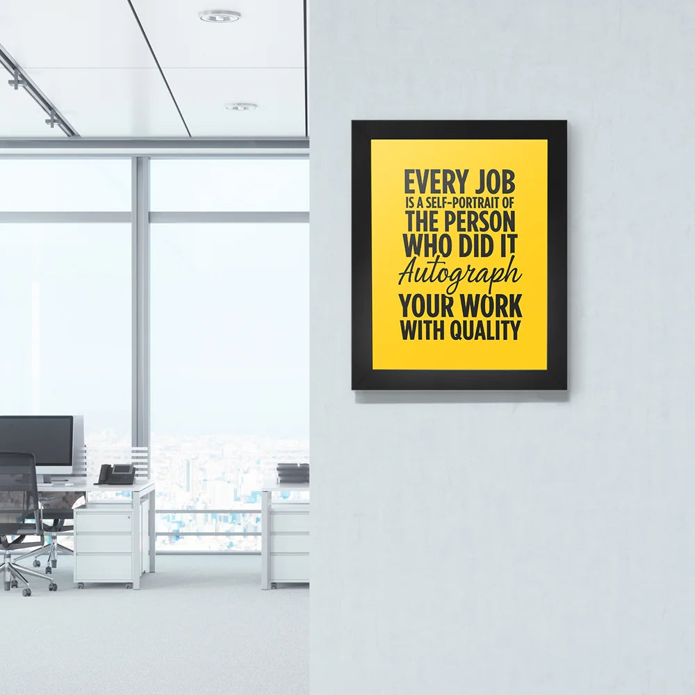 Quality in Action: Start, Create, and Leave Your Mark - Motivational Frames for Corporate Gifting