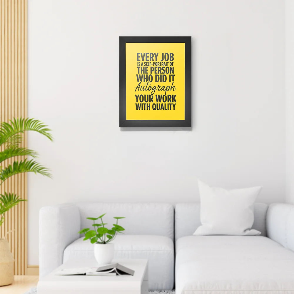 Quality in Action: Start, Create, and Leave Your Mark - Motivational Frames for Corporate Gifting