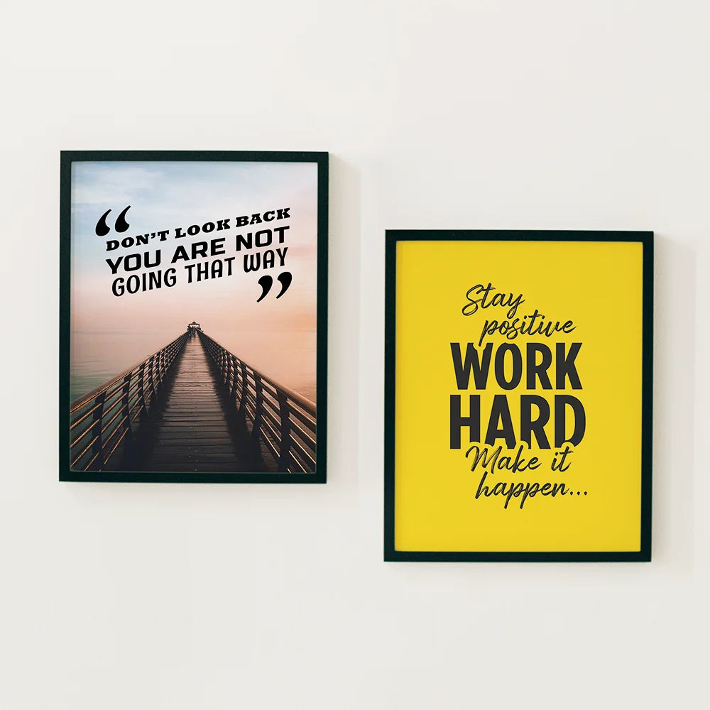 Keep Moving Forward Motivational Set of Frame - Corporate Gift