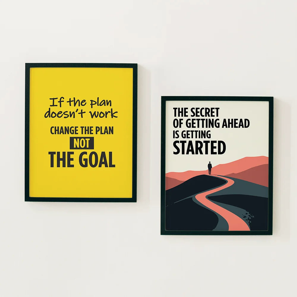 Stay Focused and Keep Moving Forward - Motivational Frames for Corporate Gifting