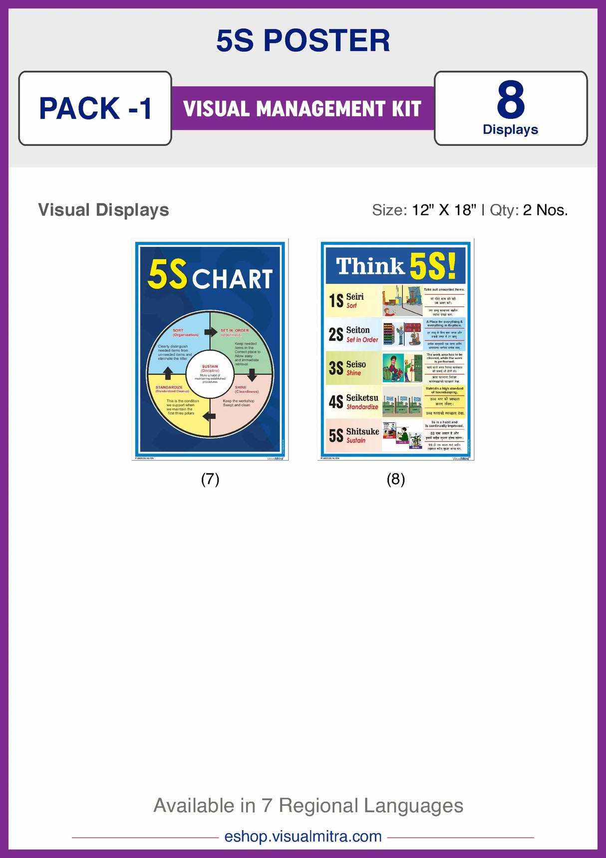 5S Methodology Visual Management Kit 01 – VisualMitra LLP