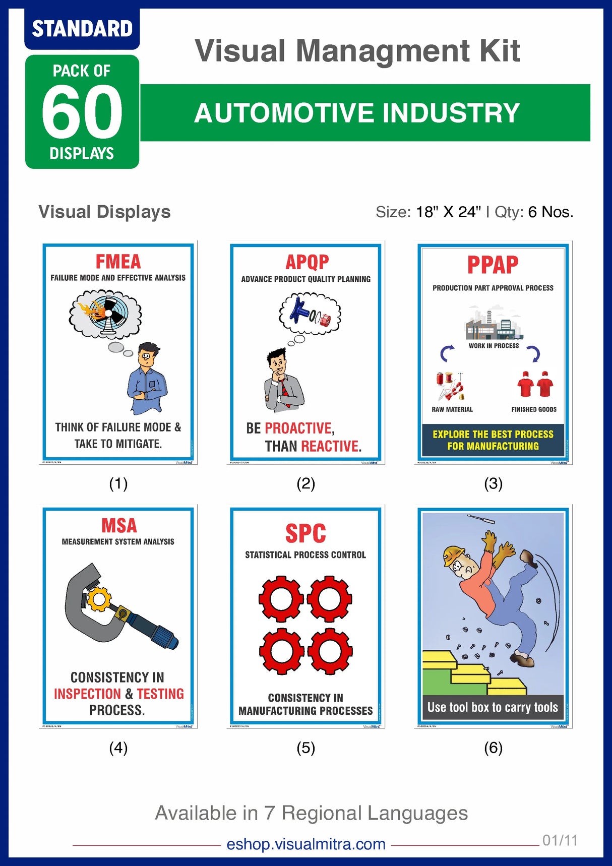 Standard Kit - Automotive Industry Visual Management Kit