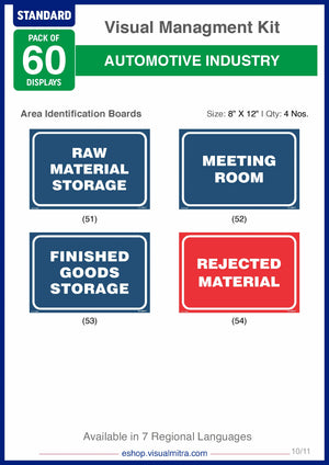 Standard Kit - Automotive Industry Visual Management Kit