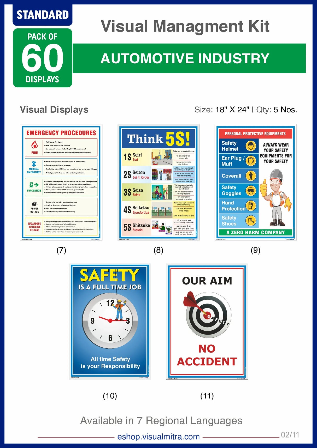 Standard Kit - Automotive Industry Visual Management Kit