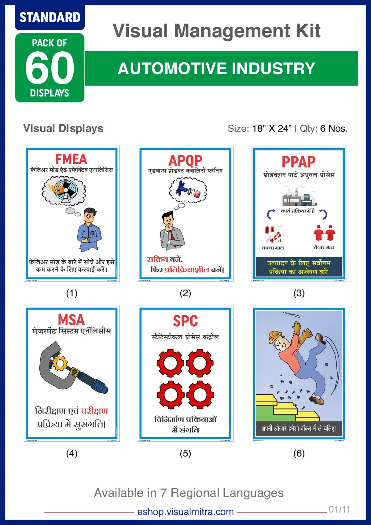 Standard Kit - Automotive Industry Visual Management Kit