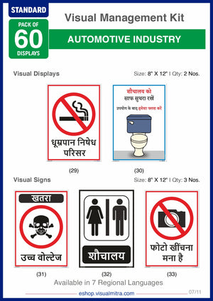 Standard Kit - Automotive Industry Visual Management Kit