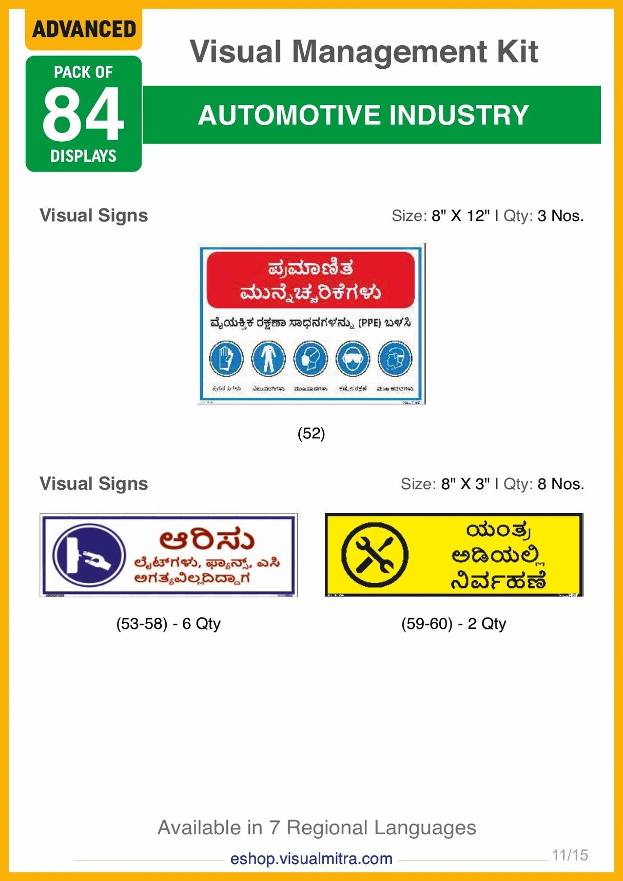 Advanced Kit - Automotive Industry Visual Management Kit