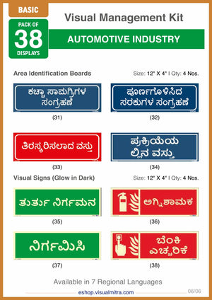 Basic Kit - Automotive Industry Visual Management Kit