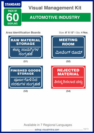 Standard Kit - Automotive Industry Visual Management Kit