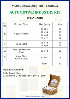 Standard Kit - Automotive Industry Visual Management Kit