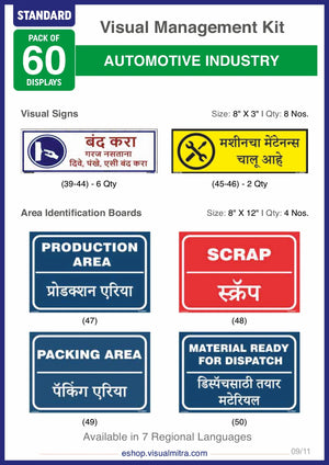 Standard Kit - Automotive Industry Visual Management Kit