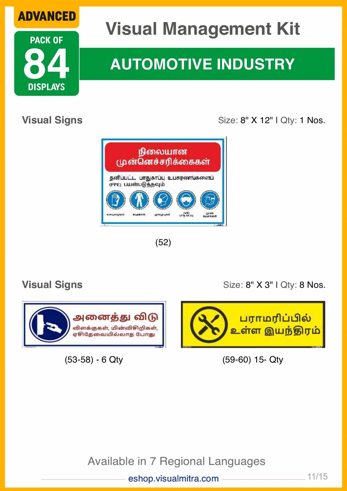 Advanced Kit - Automotive Industry Visual Management Kit