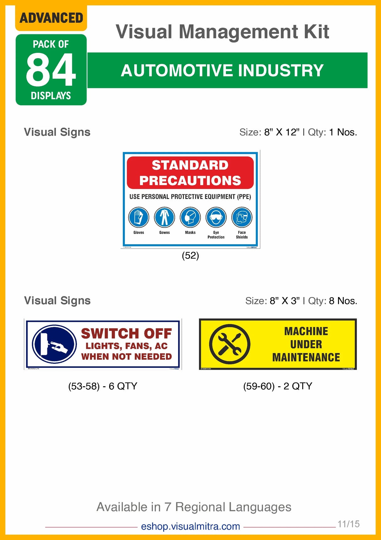 Advanced Kit - Automotive Industry Visual Management Kit