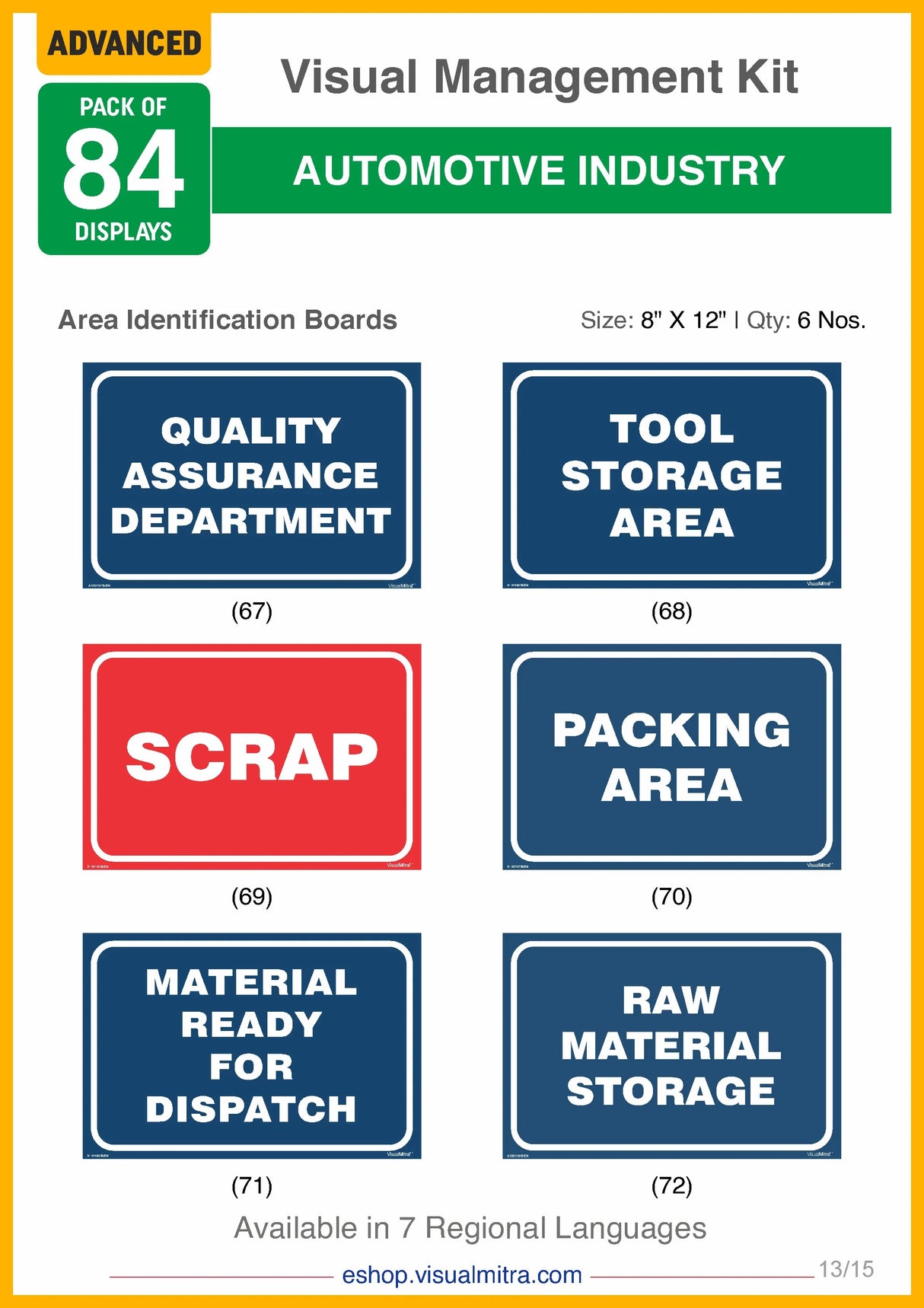 Advanced Kit - Automotive Industry Visual Management Kit